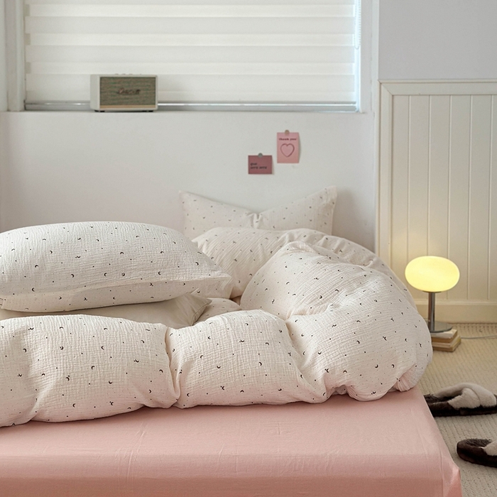 91家纺网 家纺一手货源 找家纺 洋铭区（原狠狠爱） 2024新款皱皱纱四件套 夜晚星空