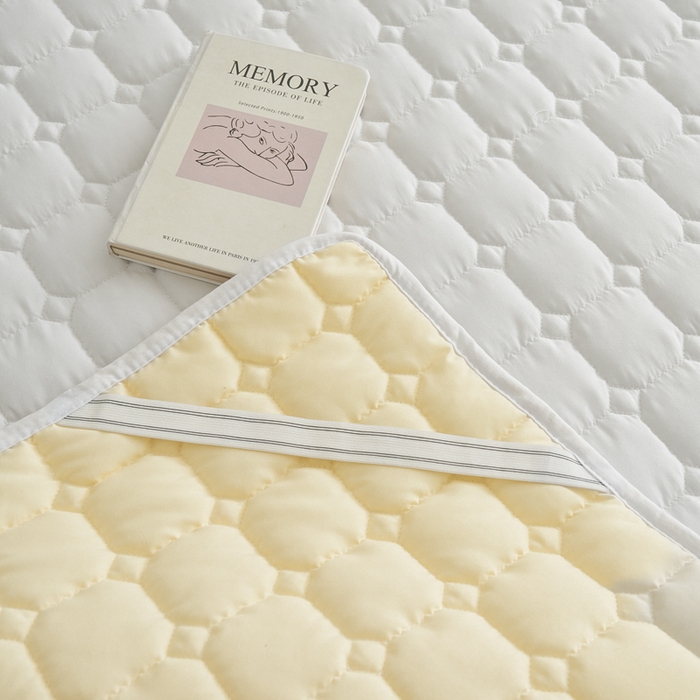 91家纺网 家纺一手货源 找家纺 侨鑫 2024新款亲肤磨毛夹棉床垫 白色