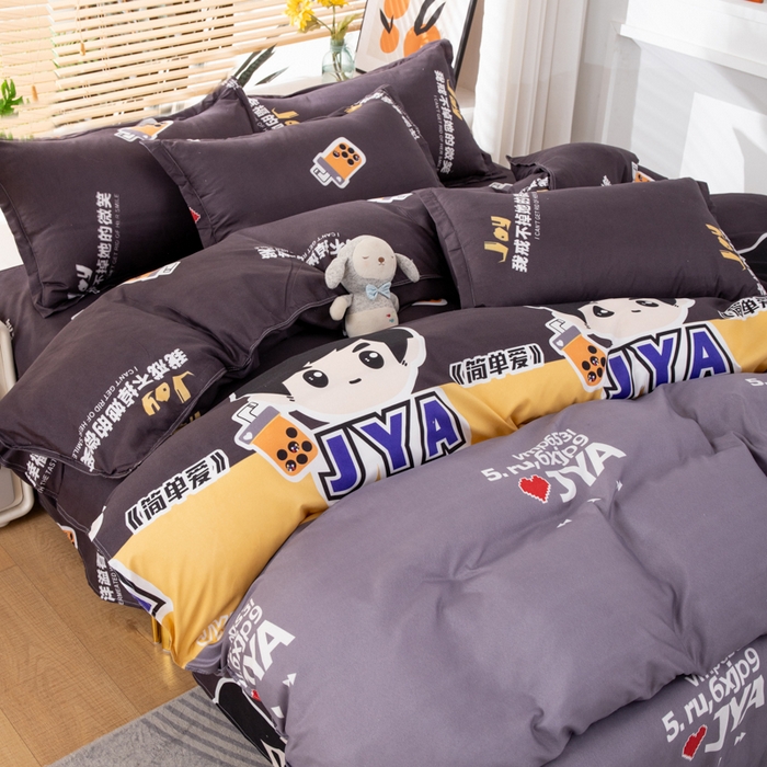 91家纺网 家纺一手货源 找家纺 乐居坊 2024新款亲肤棉美棉芦荟棉四件套新花型（8月）  奶茶天王