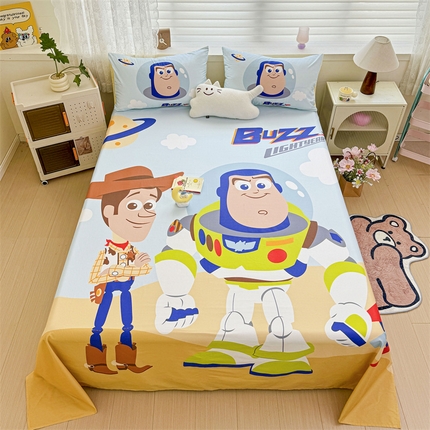 91家纺网 家纺一手货源 找家纺 名兮家居 2024新款大版经典奥特曼-三丽鸥全棉床单 【含防伪标】 小勇士