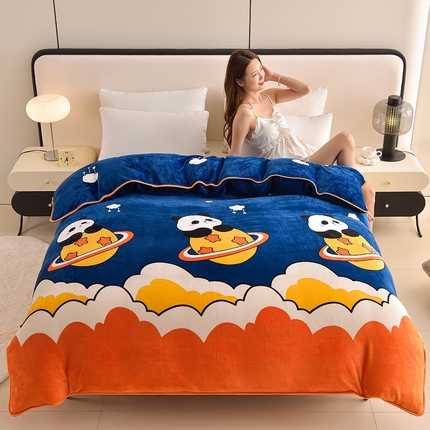 91家纺网 家纺一手货源 找家纺 （总）佳品居 2025新款A类牛奶绒印花单被套