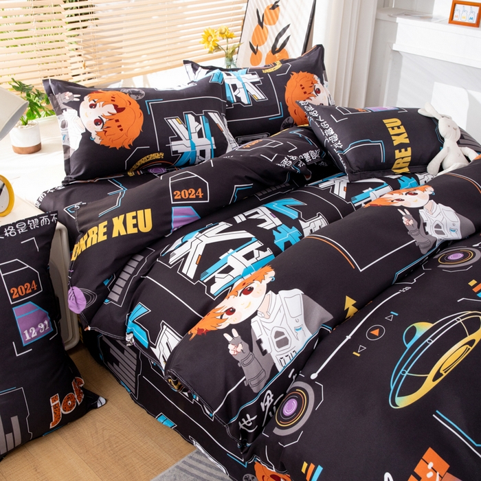 91家纺网 家纺一手货源 找家纺 乐居坊 2024新款亲肤棉美棉芦荟棉四件套新花型（8月）  天外来物