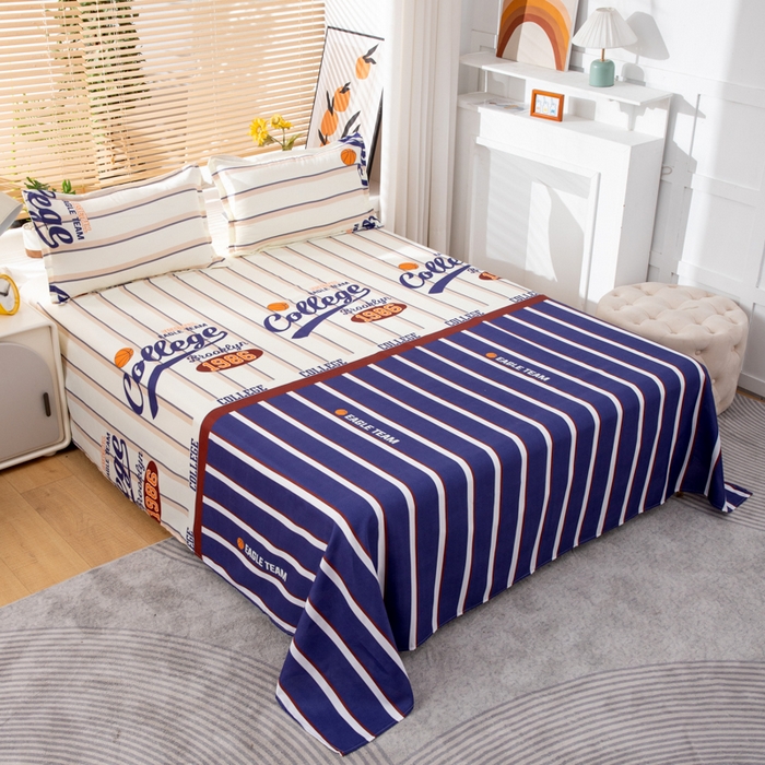 91家纺网 家纺一手货源 找家纺 乐居坊 2024新款亲肤棉美棉芦荟棉四件套新花型（8月）  高校风云