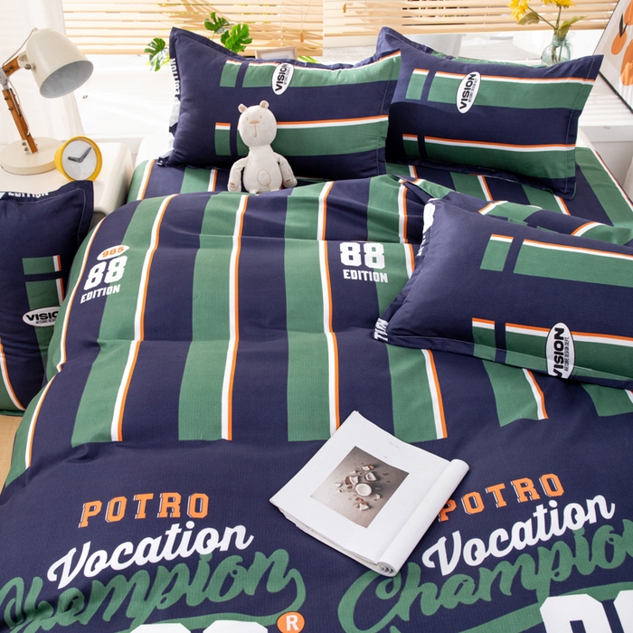 91家纺网 家纺一手货源 找家纺 乐居坊 2024新款亲肤棉美棉芦荟棉四件套新花型（8月）  热血高校