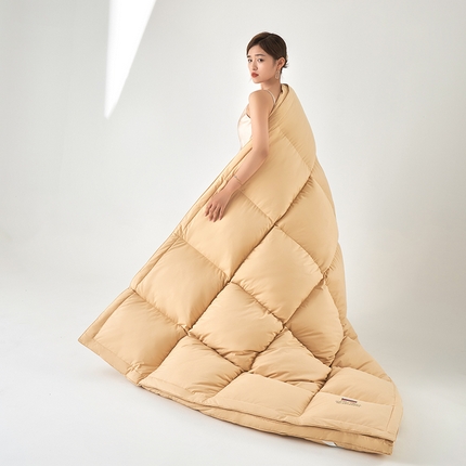 91家纺网 家纺一手货源 找家纺 （总）2024新款防羽布全棉双层羽毛片绒丝凌空床垫