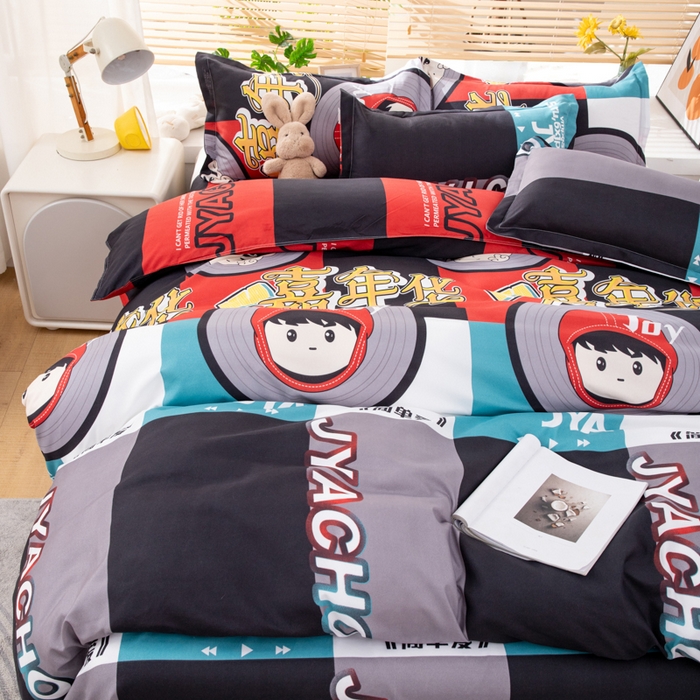 91家纺网 家纺一手货源 找家纺 乐居坊 2024新款亲肤棉美棉芦荟棉四件套新花型（8月）  嘉年华