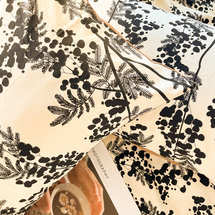 91家纺网 家纺一手货源 找家纺 千朵 2024新款全棉磨毛四件套 晚棠