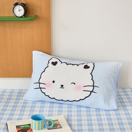 91家纺网 家纺一手货源 找家纺 （总）呗旺鹿 2024新款软糯糯高克重牛奶绒印花大版单枕套