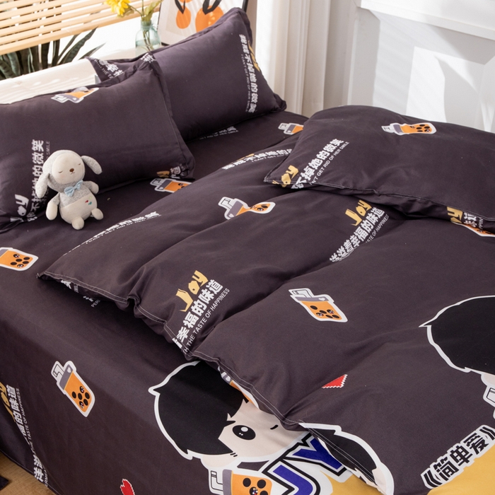 91家纺网 家纺一手货源 找家纺 乐居坊 2024新款亲肤棉美棉芦荟棉四件套新花型（8月）  奶茶天王