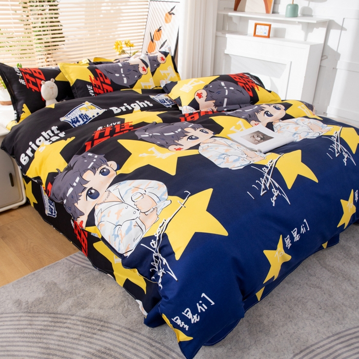 91家纺网 家纺一手货源 找家纺 乐居坊 2024新款亲肤棉美棉芦荟棉四件套新花型（8月）  北斗星