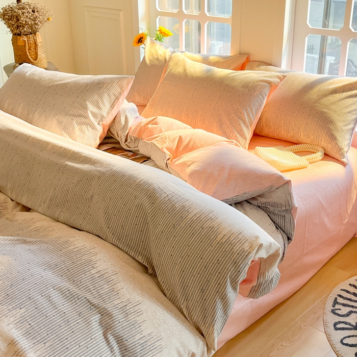 91家纺网 家纺一手货源 找家纺 千朵 2024新款全棉磨毛四件套 流星