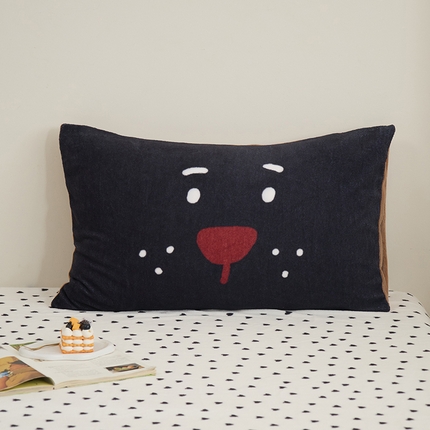 91家纺网 家纺一手货源 找家纺 （总）呗旺鹿 2024新款软糯糯高克重牛奶绒印花大版单枕套