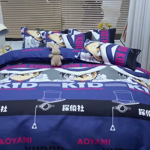 91家纺网 家纺一手货源 找家纺 乐居坊 2024新款亲肤棉美棉芦荟棉四件套新花型（8月）  魔术先生