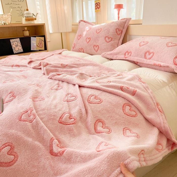 91家纺网 家纺一手货源 找家纺 川悦生活 2024新款高克重双面雪花绒毛毯 毛毯冬日暖语