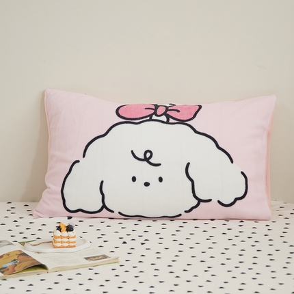 91家纺网 家纺一手货源 找家纺 （总）呗旺鹿 2024新款软糯糯高克重牛奶绒印花大版单枕套