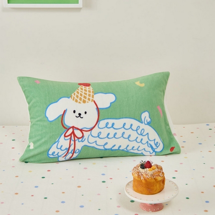 91家纺网 家纺一手货源 找家纺 （总）呗旺鹿 2024新款软糯糯高克重牛奶绒印花大版单枕套