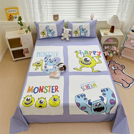 名兮家居 2024新款大版经典奥特曼-三丽鸥全棉床单 【含防伪标】 大眼怪