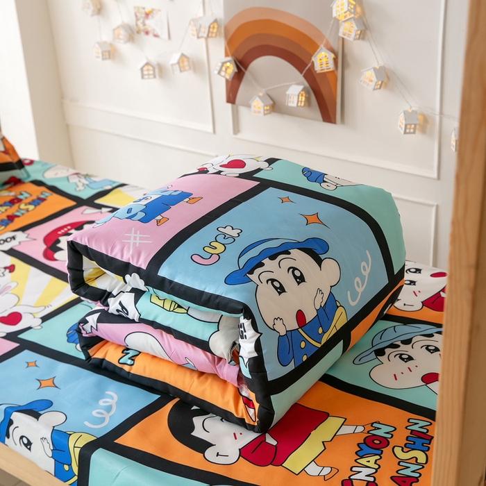 91家纺网 家纺一手货源 找家纺 乐居坊 2024新款亲肤棉美棉芦荟棉四件套学生宿舍床（8月）  哦买尬