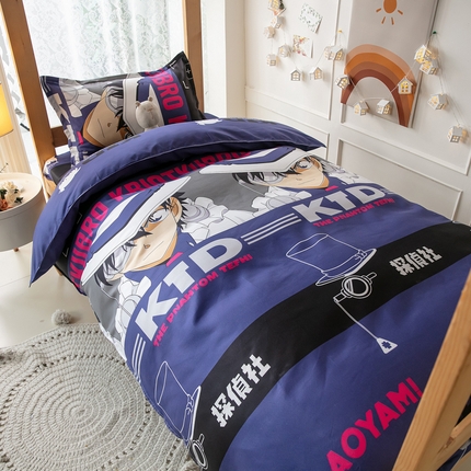 乐居坊 2024新款亲肤棉美棉芦荟棉四件套学生宿舍床（8月）  魔术先生