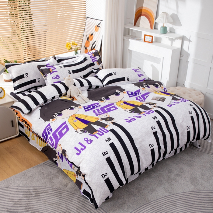 91家纺网 家纺一手货源 找家纺 乐居坊 2024新款亲肤棉美棉芦荟棉四件套新花型（8月）  JJ 20