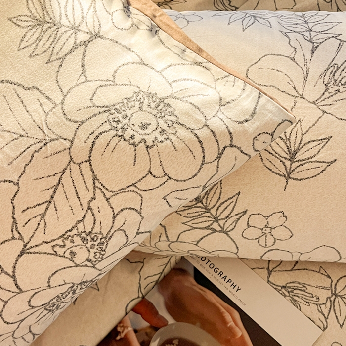 91家纺网 家纺一手货源 找家纺 千朵 2024新款全棉磨毛四件套 菲妮