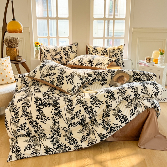 91家纺网 家纺一手货源 找家纺 （总）千朵 2024新款全棉磨毛四件套