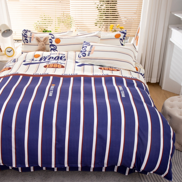 91家纺网 家纺一手货源 找家纺 乐居坊 2024新款亲肤棉美棉芦荟棉四件套新花型（8月）  高校风云