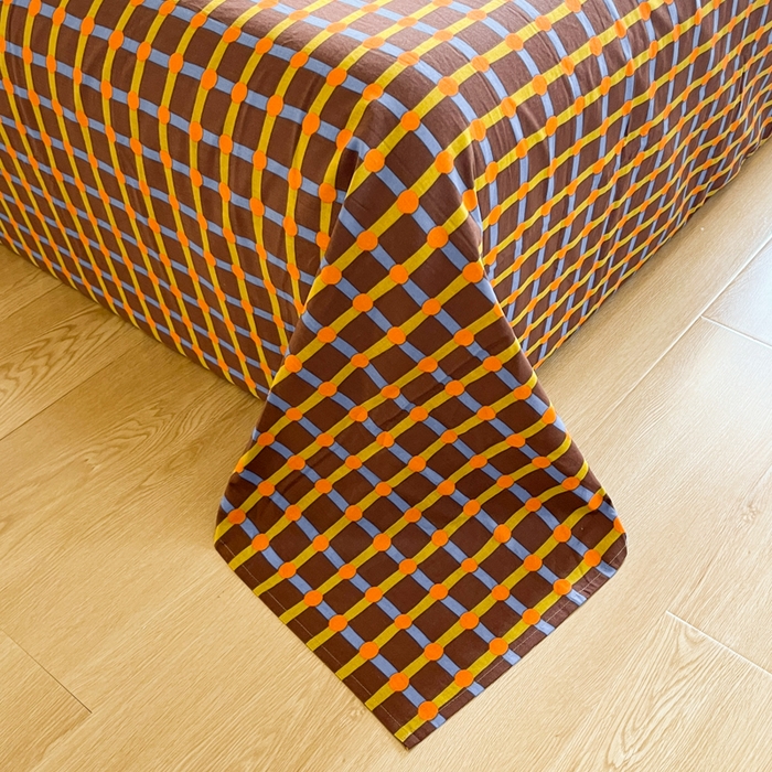 91家纺网 家纺一手货源 找家纺 千朵 2024新款全棉磨毛四件套 幸运熊