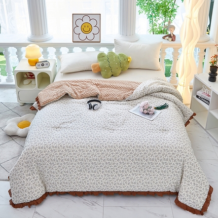 91家纺网 家纺一手货源 找家纺 （总）全美家居 2025新款韩版花边豆豆被