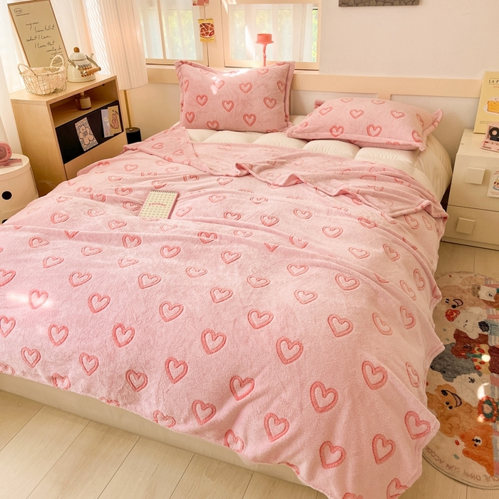 91家纺网 家纺一手货源 找家纺 川悦生活 2024新款高克重双面雪花绒毛毯 毛毯冬日暖语