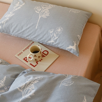 91家纺网 家纺一手货源 找家纺 （总）薏思家纺 2025新款全棉印花磨毛-单品枕套