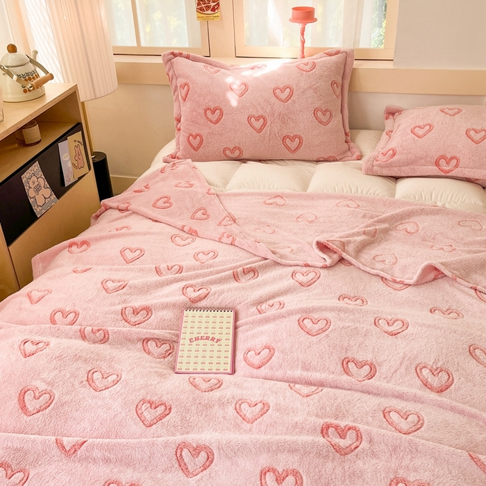 91家纺网 家纺一手货源 找家纺 川悦生活 2024新款高克重双面雪花绒毛毯 毛毯冬日暖语