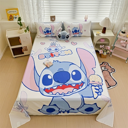 91家纺网 家纺一手货源 找家纺 （总）名兮家居 2024新款大版经典奥特曼-三丽鸥全棉床单 【含防伪标】