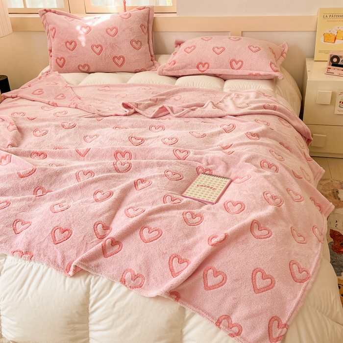 91家纺网 家纺一手货源 找家纺 川悦生活 2024新款高克重双面雪花绒毛毯 毛毯冬日暖语