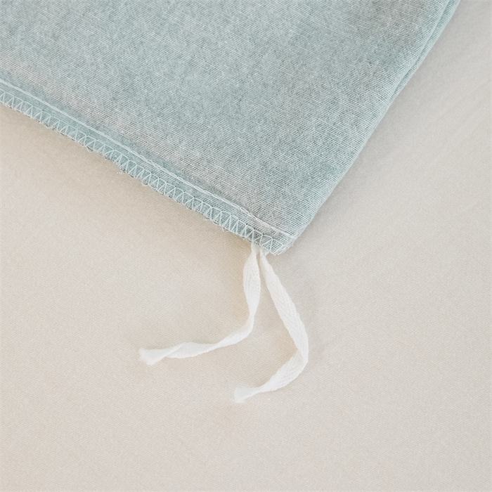 91家纺网 家纺一手货源 找家纺 宝时兰 2025新款加厚纯棉单被套生态磨毛全棉纯色双拼ab版被套单件 纯色-绿色