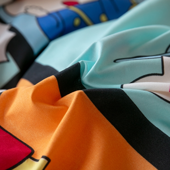 91家纺网 家纺一手货源 找家纺 乐居坊 2024新款亲肤棉美棉芦荟棉四件套学生宿舍床（8月）  哦买尬