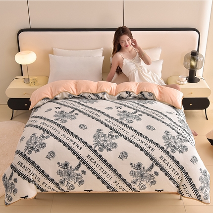 91家纺网 家纺一手货源 找家纺 （总）佳品居 2025新款A类牛奶绒印花单被套