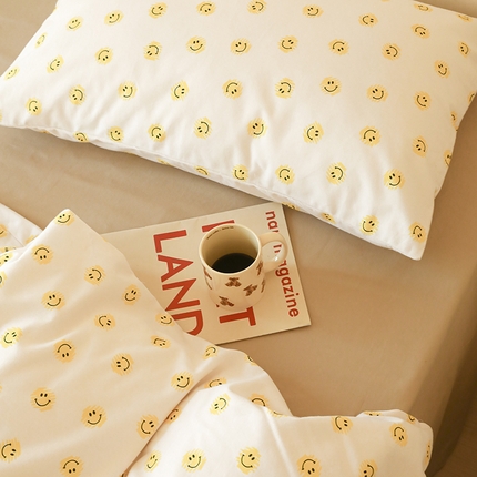 91家纺网 家纺一手货源 找家纺 （总）薏思家纺 2025新款全棉印花磨毛-单品枕套