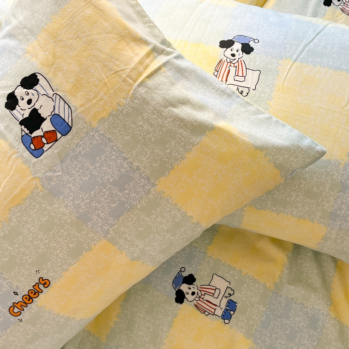 91家纺网 家纺一手货源 找家纺 千朵 2024新款全棉磨毛四件套 萌琪琪