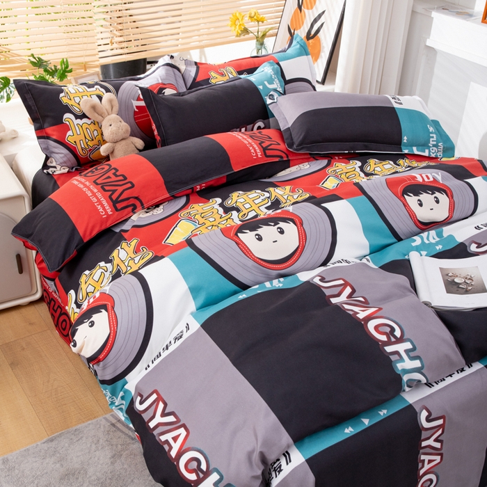 91家纺网 家纺一手货源 找家纺 乐居坊 2024新款亲肤棉美棉芦荟棉四件套新花型（8月）  嘉年华