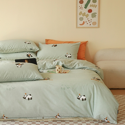 91家纺网 家纺一手货源 找家纺 （总）薏思家纺 2025新款全棉印花磨毛-单品被套