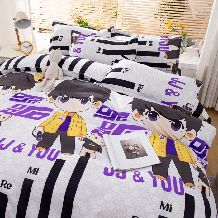 91家纺网 家纺一手货源 找家纺 乐居坊 2024新款亲肤棉美棉芦荟棉四件套新花型（8月）  JJ 20