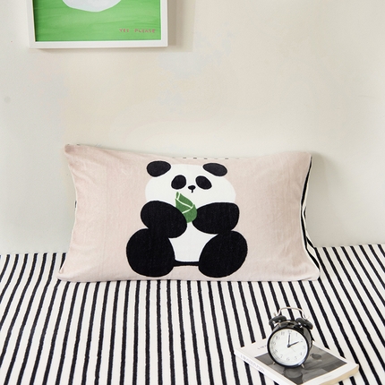 91家纺网 家纺一手货源 找家纺 （总）呗旺鹿 2024新款软糯糯高克重牛奶绒印花大版单枕套