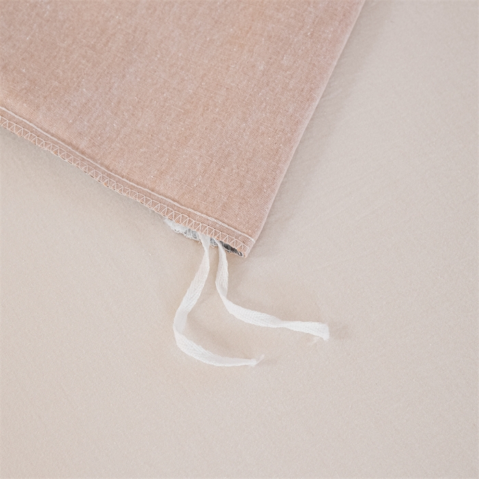 91家纺网 家纺一手货源 找家纺 宝时兰 2025新款加厚纯棉单被套生态磨毛全棉纯色双拼ab版被套单件 双拼-桔灰