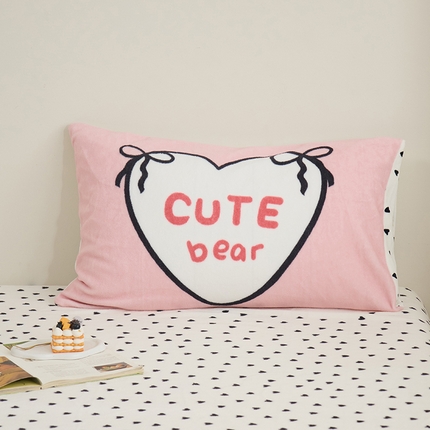 91家纺网 家纺一手货源 找家纺 （总）呗旺鹿 2024新款软糯糯高克重牛奶绒印花大版单枕套