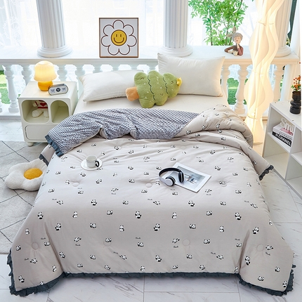 91家纺网 家纺一手货源 找家纺 （总）全美家居 2025新款韩版花边豆豆被