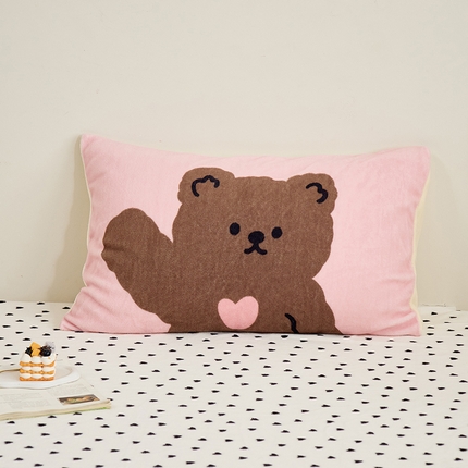 91家纺网 家纺一手货源 找家纺 （总）呗旺鹿 2024新款软糯糯高克重牛奶绒印花大版单枕套