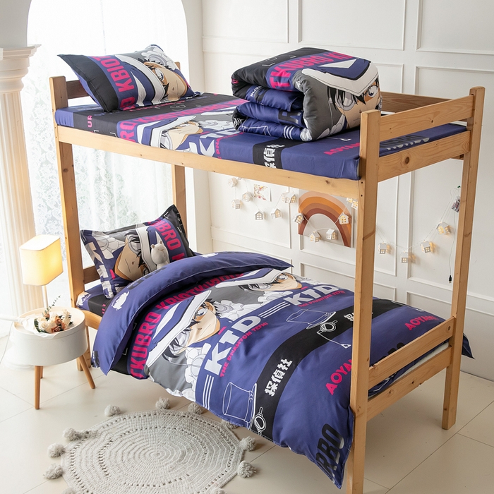 91家纺网 家纺一手货源 找家纺 乐居坊 2024新款亲肤棉美棉芦荟棉四件套学生宿舍床（8月）  魔术先生