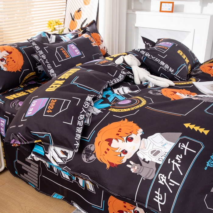 91家纺网 家纺一手货源 找家纺 乐居坊 2024新款亲肤棉美棉芦荟棉四件套新花型（8月）  天外来物