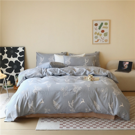 91家纺网 家纺一手货源 找家纺 （总）薏思家纺 2025新款全棉印花磨毛-四件套